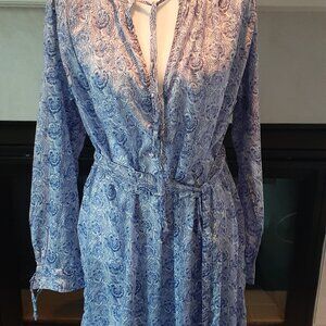 JCrew Tie-waist tunic beach dress in dandelion swirl - new never worn!